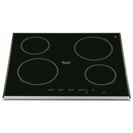 Plita incorporabila Hotpoint KIC640ZIT, inductie, 4 zone, vitroceramica, 60 cm, negru
