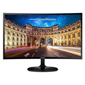Monitor curbat LED SAMSUNG LC27F390FHUXEN, 27", Full HD, VA, HDMI, Flicker Free, FreeSync, Negru