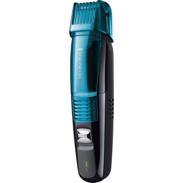 Aparat de tuns Remington Vacuum MB6550, Acumulator, 2-16 mm, Negru/Albastru