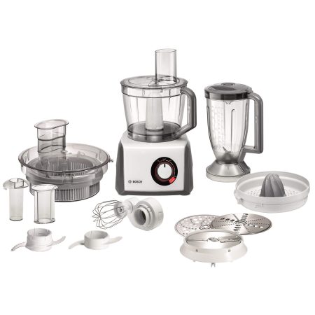 Robot de bucatarie Bosch MCM64051, 1200 W, Viteza variabila + Puls, bol 3.9 l, Alb/Gri