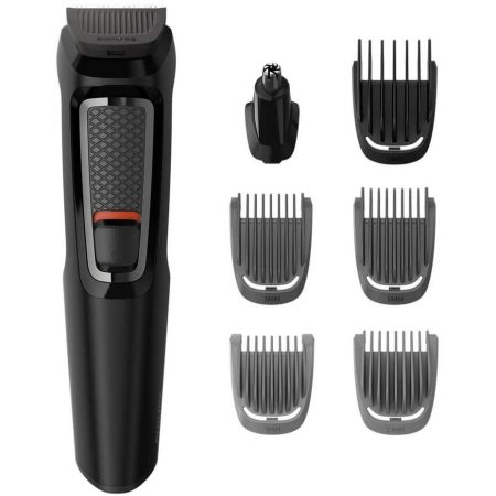 Aparat de tuns barba si parul Philips Multigroom 7 in 1 MG3720/15, Acumulator, 1-9 mm, Negru
