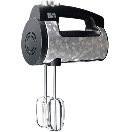 Mixer de mana Star-Light MM-300W, 300 W, 6 viteze + Turbo, Inox/Negru