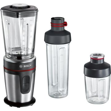 Blender Bosch MMBM7G3M, 350 W, 0.6 l, 2 viteze, Negru
