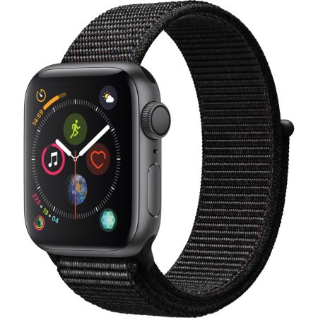 Apple Watch Series 4 GPS, 40mm Space Grey Aluminium Case, Black Sport Loop