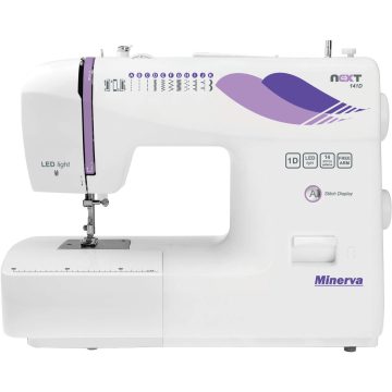 Masina de cusut Minerva Next141D, 14 programe, 850 rpm, Alb