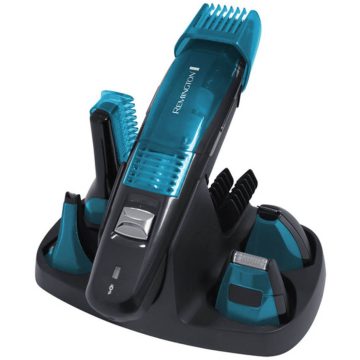 Kit de ingrijire faciala Remington Vacuum PG6070, Acumulator, 2-16 mm, Albastru