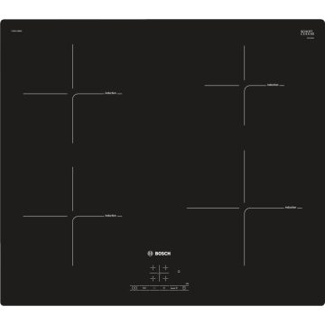 Plita incorporabila Bosch PUE611BB2E, Inductie, 4 zone de gatit