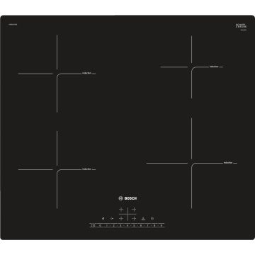 Plita incorporabila Bosch PUE611FB1E, Inductie, 4 zone de gatit