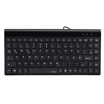 Tastatura Hama Slimline Mini SL720, USB, Negru