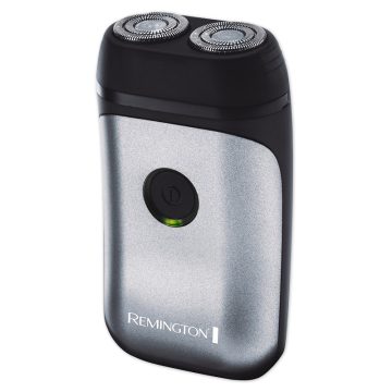 Aparat de ras Remington R95, Acumulator, Cap barbierit cu 2 lame, Negru/Gri