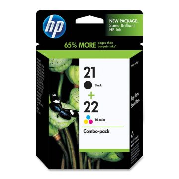 Pachet 2 Cartuse HP SD367AE, 21 negru/22 Tricolor