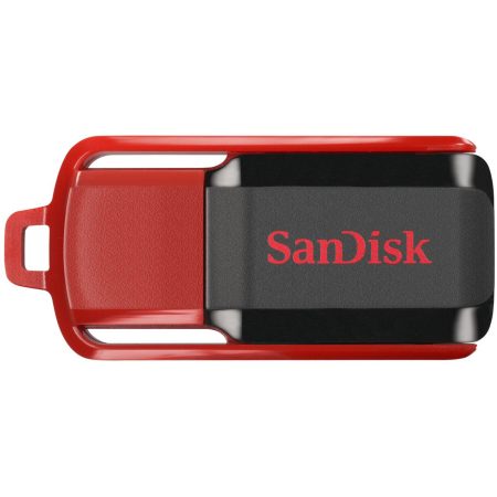 Memorie USB Sandisk, 16 GB, USB 2.0, Rosu/Negru