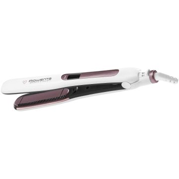Placa de indreptat parul Rowenta Premium Care Brush Straight SF7510F0, Invelis Cashmere Keratin, 200º
