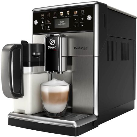 Espressor automat Saeco PicoBaristo Deluxe SM5573/10, 1.7 L, Negru/Argintiu