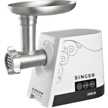 Masina de tocat carne Singer SMG-2000, 2000 W, 3 kg/min