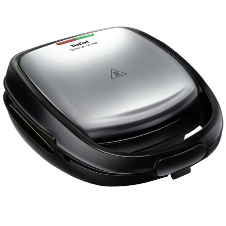 Sandwich-maker Tefal SW341D12, 700 W, Placi gofre/waffle, Negru/Argintiu