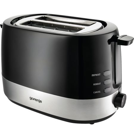Prajitor de paine Gorenje T850BK, 850 W, 2 felii de paine, Negru