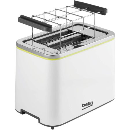 Prajitor de paine Beko Foodster TAM4321W, 800 W, 2 felii, Alb