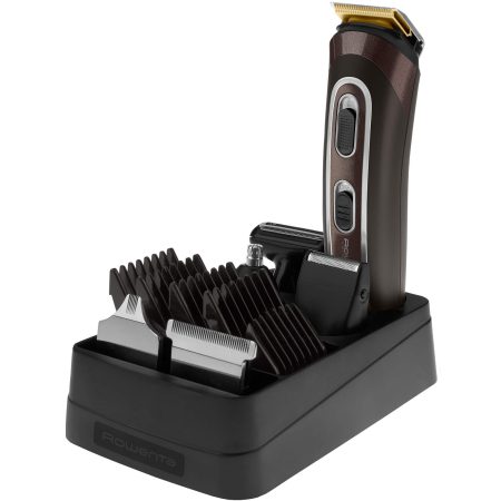 Aparat de tuns Rowenta Trim & Style 12 in 1 TN9160, Acumulator, 3-12 mm, 5 trepte, Maro
