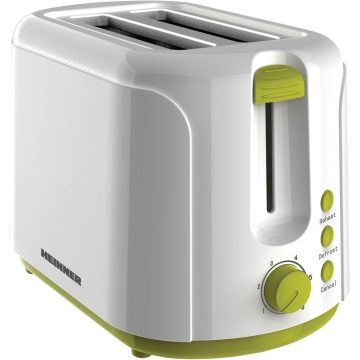 Prajitor de paine Heinner TP-750GR, 750 W, 2 felii de paine, Verde