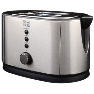 Prajitor de paine Star-Light TS-800W, 800 W, 2 felii de paine, Argintiu/Negru