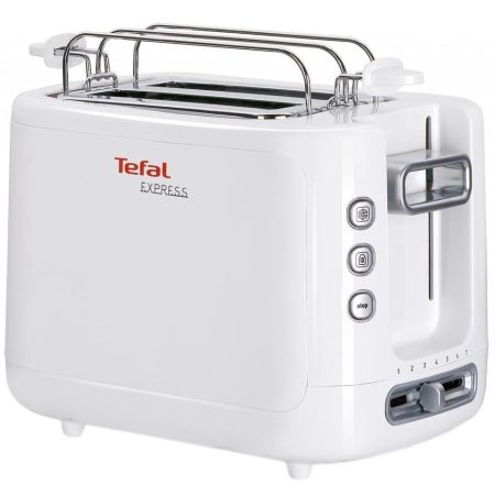 Prajitor de paine Tefal Express TT3601, 850 W, 2 felii, Alb