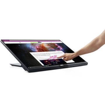 Monitor LED Dell P2418HT, 24", Full HD, Ecran tactil, Display Port, HDMI, hub USB 3.0, Negru
