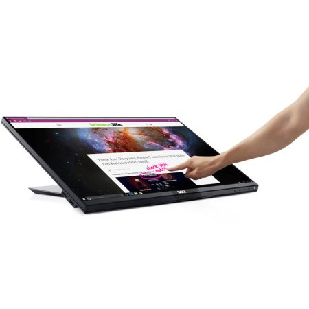 Monitor LED Dell P2418HT, 24", Full HD, Ecran tactil, Display Port, HDMI, hub USB 3.0, Negru