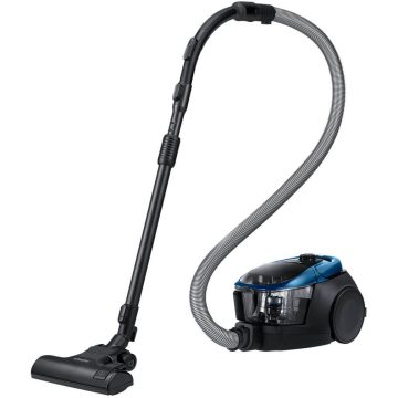 Aspirator fara sac Samsung VC07M3150VU/GE, 700 W, 2 L, 28 kWh/an, Nivel zgomot 80 dB, Tub telescopic, Turbina anti-incalcire, Lungime cablu 6 m, Albastru