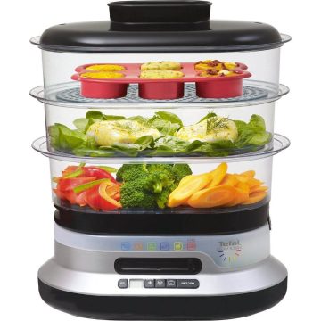 Aparat de gatit cu aburi Tefal VC3008, 900 W, 10 l, Argintiu
