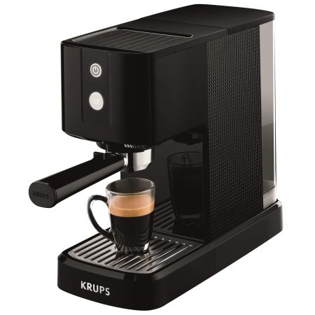 Espressor manual Krups XP341010, 1460 W, 1 L, 15 bar, Negru
