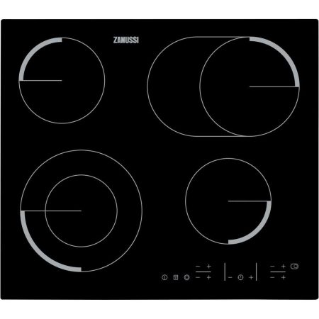 Plita incorporabila Zanussi ZEV6646FBA, Vitroceramica, 4 Zone de gatit