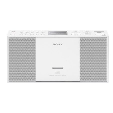 Radio CD portabil Sony ZS-PE60W, USB, Alb