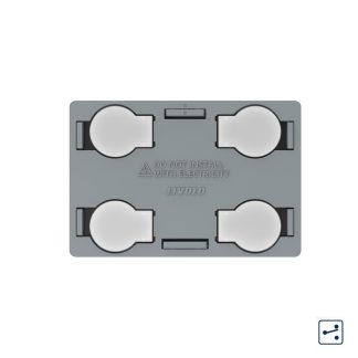 Modul intrerupator cvadruplu cap scara / cruce cu touch Livolo, standard Italian