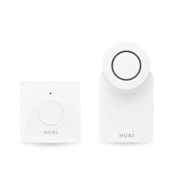 Pachet Nuki Combo 4.0, Include Nuki Smart Lock 4.0 si Nuki Bridge, Control de la distanta prin aplicatie