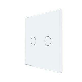 Panou Intrerupator Dublu cu Touch Din Sticla LUXION