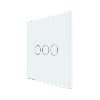 Panou Intrerupator Triplu cu Touch Din Sticla LUXION