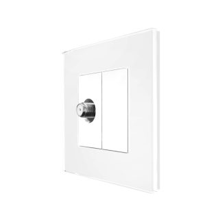 Priza TV Satelit cu Rama din Sticla LUXION