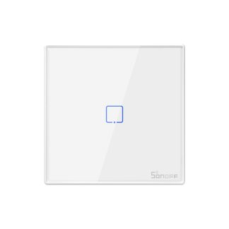 Telecomanda Sonoff T2EU1C-RF cu 1 canal, 433 MHz, Semnal RF, Alb