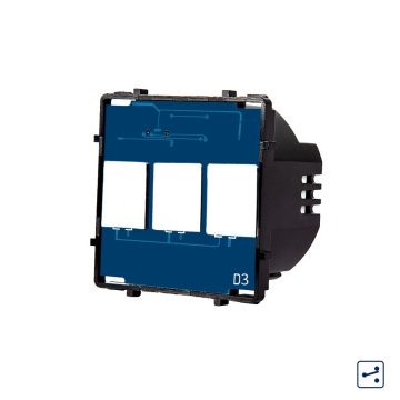 Modul Intrerupator Triplu Cap Scara / Cruce cu Touch LUXION, Serie A