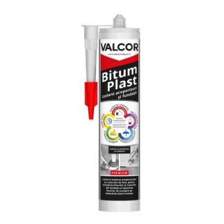 Silicon izolant pentru acoperisuri si fundatii negru 280ml Premium Bitum Plast Valcor VLC42009