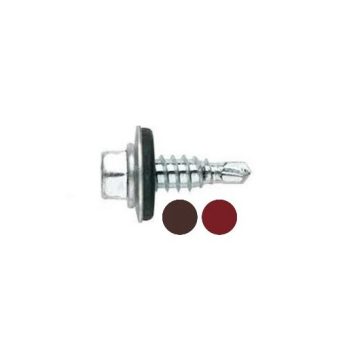 Surub tabla autoforant pentru lemn cap hexagonal 4.8x35mm RAL 8017 50 buc./punga