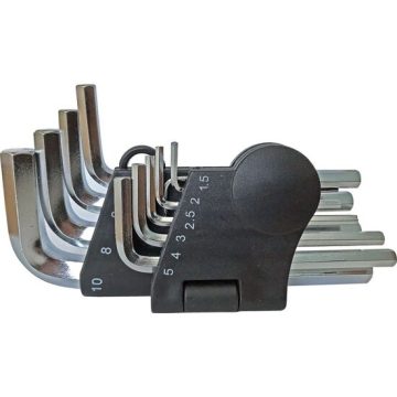 Chei hexagonale cr-v set 10 (1.5-10 mm), DSH 231575