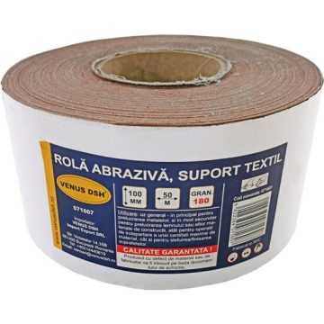 Rola abraziva, suport textil, 180 (100 mm x 50 m), DSH 071607