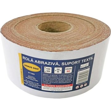 Rola abraziva, suport textil, 80 (100 mm x 50 m), DSH 071560
