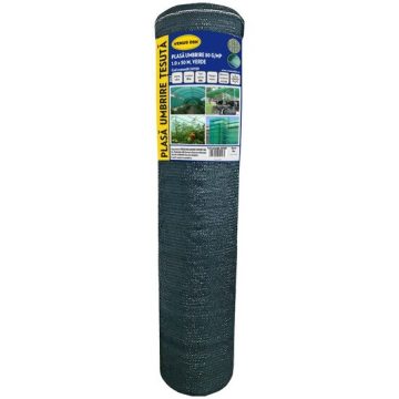 Plasa umbrire 80 g/mp, 1 x 50 m, verde, DSH 241130