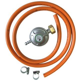Regulator presiune pt. butelii gaz + furtun 1.5 m + 2 coliere - kit, DSH 486517