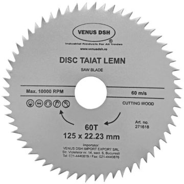 Disc taiat lemn 230 x 22.23 mm - 80 t, DSH 271632