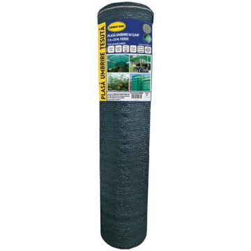 Plasa umbrire 80 g/mp, 1.5 x 25 m - verde, DSH 240850