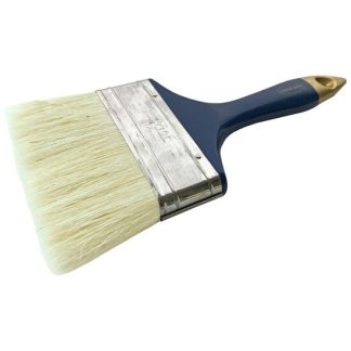 Pensula cu fir natural, maner din plastic albastru-auriu, 100 mm, DSH 182532